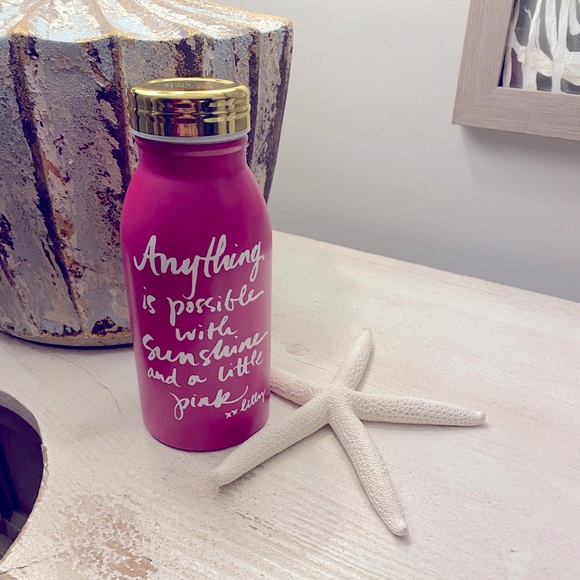 NEW Lilly Pulitzer Mini Stainless Water bottle pink never used new - Picture 1 of 4